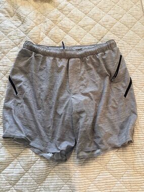 lululemon athletica Gray and Black Athletic Shorts